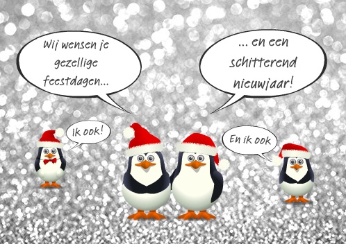 Fotokaarten - kerstkaart_zonder_foto_pinguins